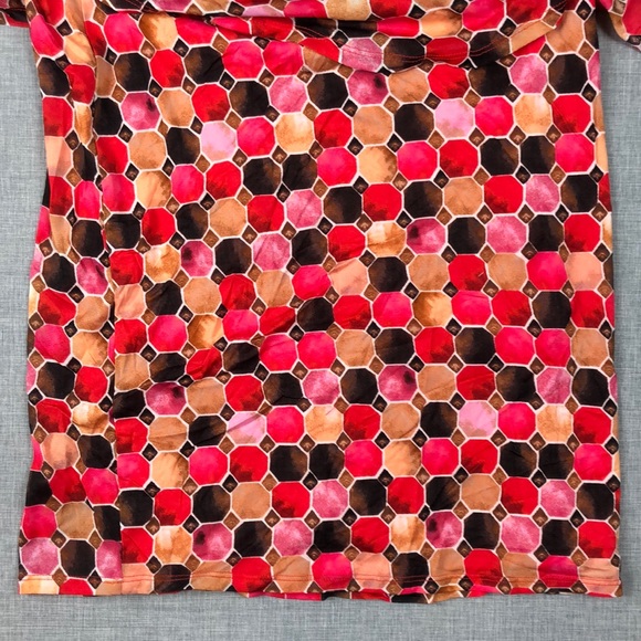 Thalia Sodi Printed Mesh Overlay Dress Medium - Picture 5 of 6